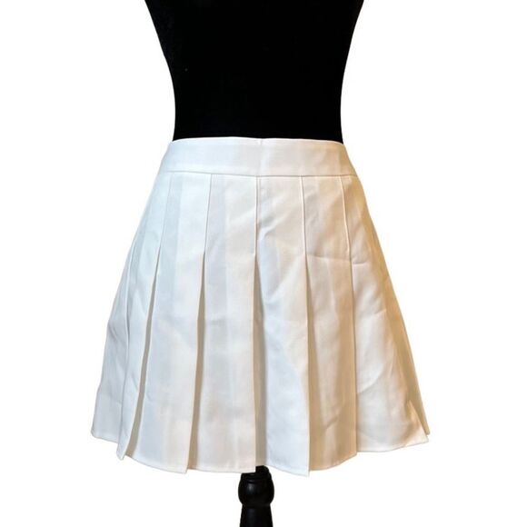 Fashion & dyt XL white pleated skirt with built in under shorts - Picture 1 of 9